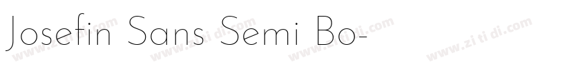 Josefin Sans Semi Bo字体转换